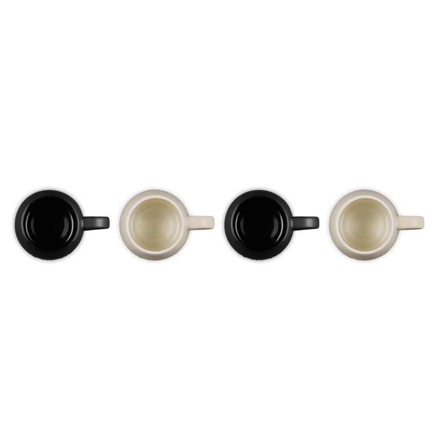 additioanl image for  Le Creuset Set of 4 Mug S/Blk 320 ml 